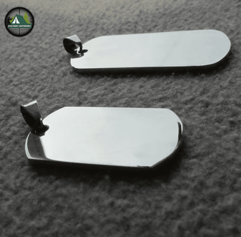 500pcs Lot Blank Army Dog Tags for Laser Engraving - Military-Outdoors.com