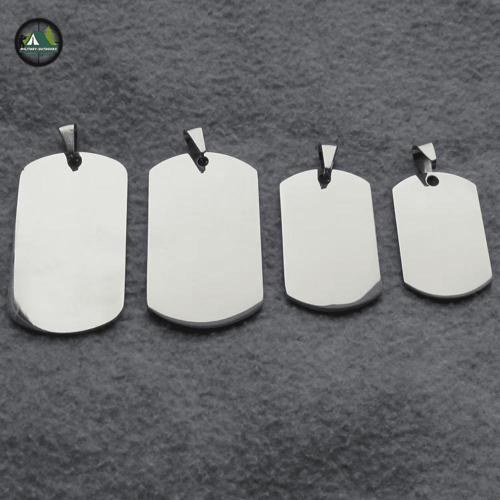 500pcs Lot Blank Army Dog Tags for Laser Engraving - Military-Outdoors.com