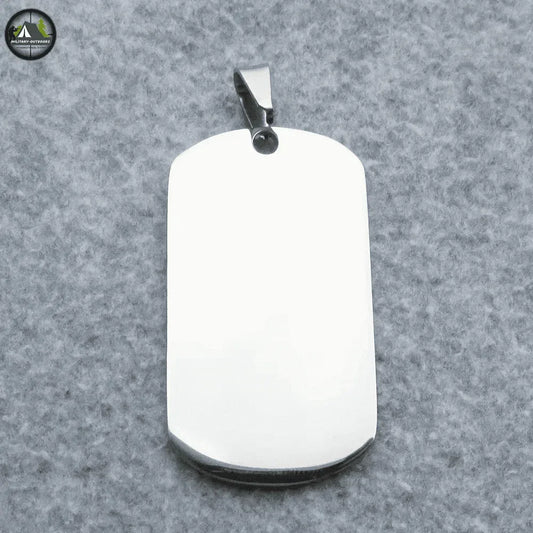 Silver Blank Army Dog Tags for Laser Engraving - Military-Outdoors.com