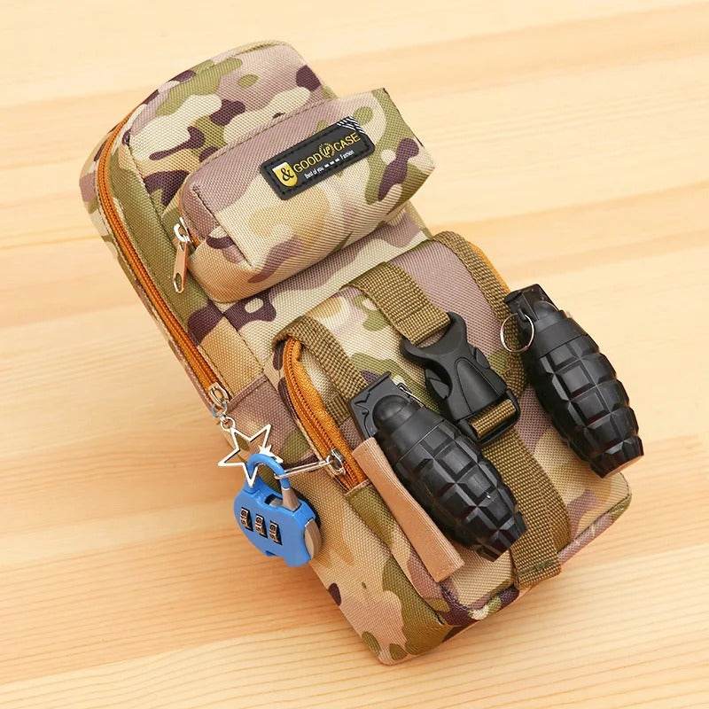 Military-Outdoors Camo Zippered Pencil Case for Kids - Military-Outdoors.com
