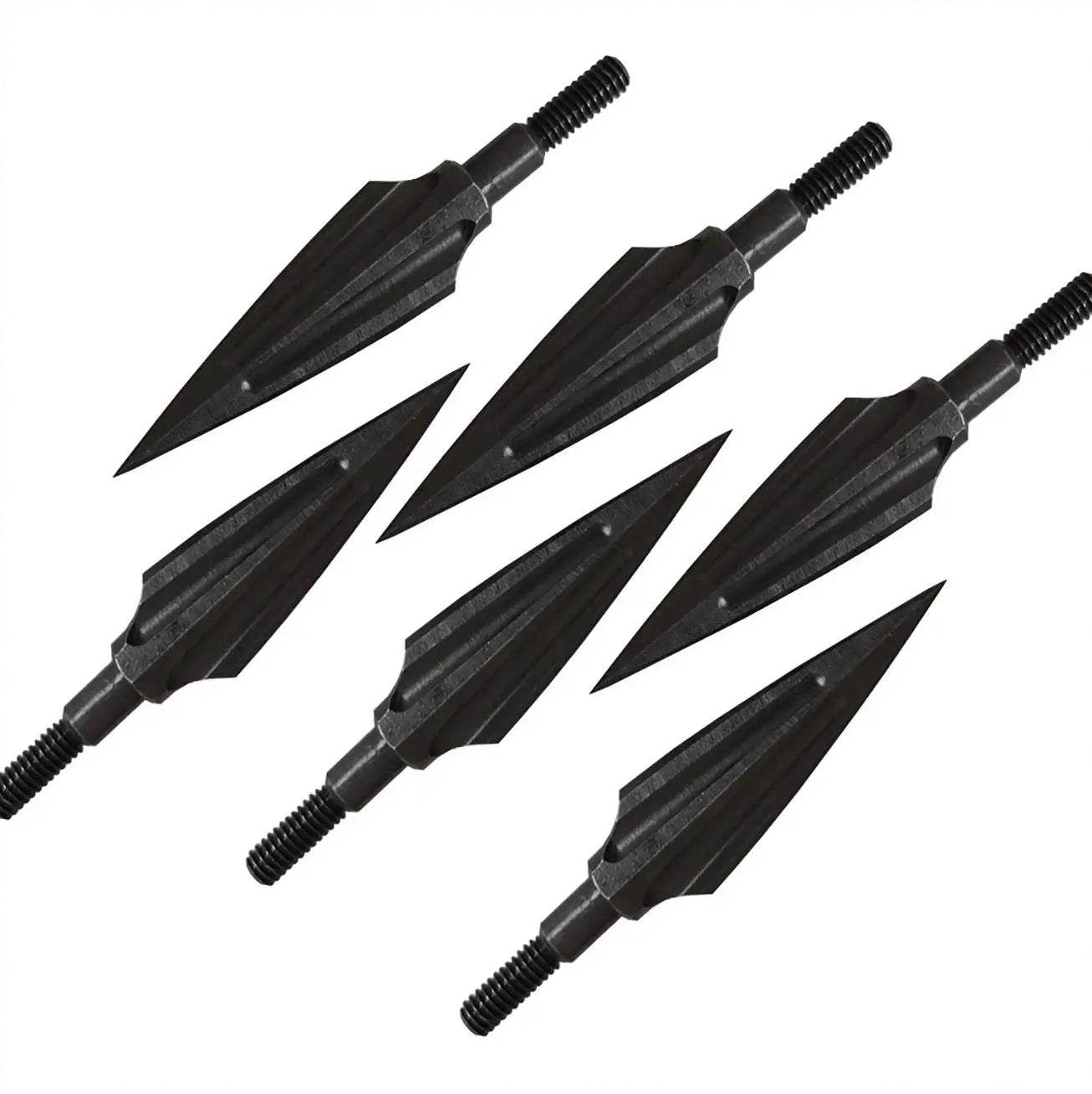 6 Pcs Durable Carbon Steel Hunting Arrowheads - Military-Outdoors.com