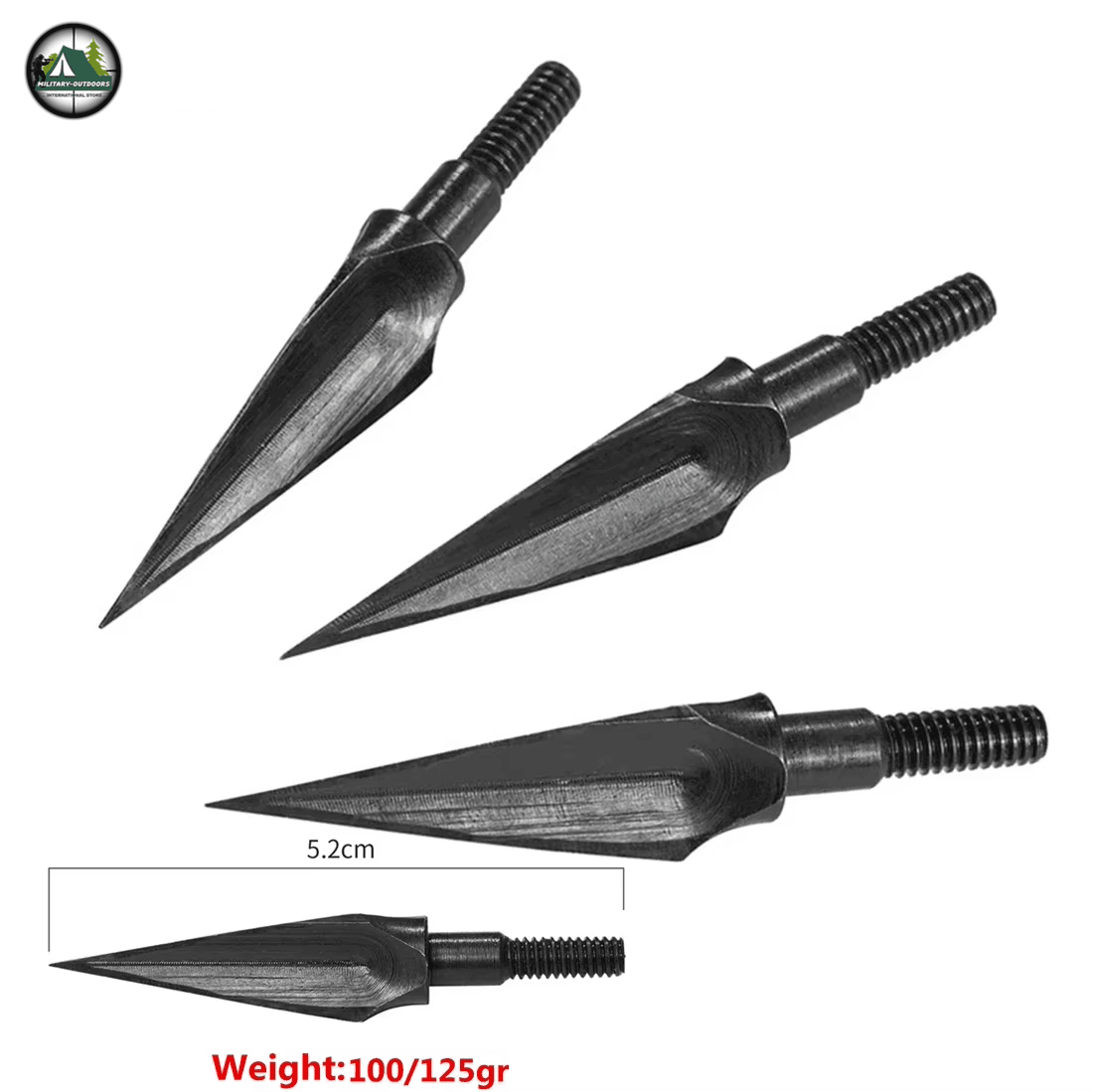 6 Pcs Durable Carbon Steel Hunting Arrowheads - Military-Outdoors.com