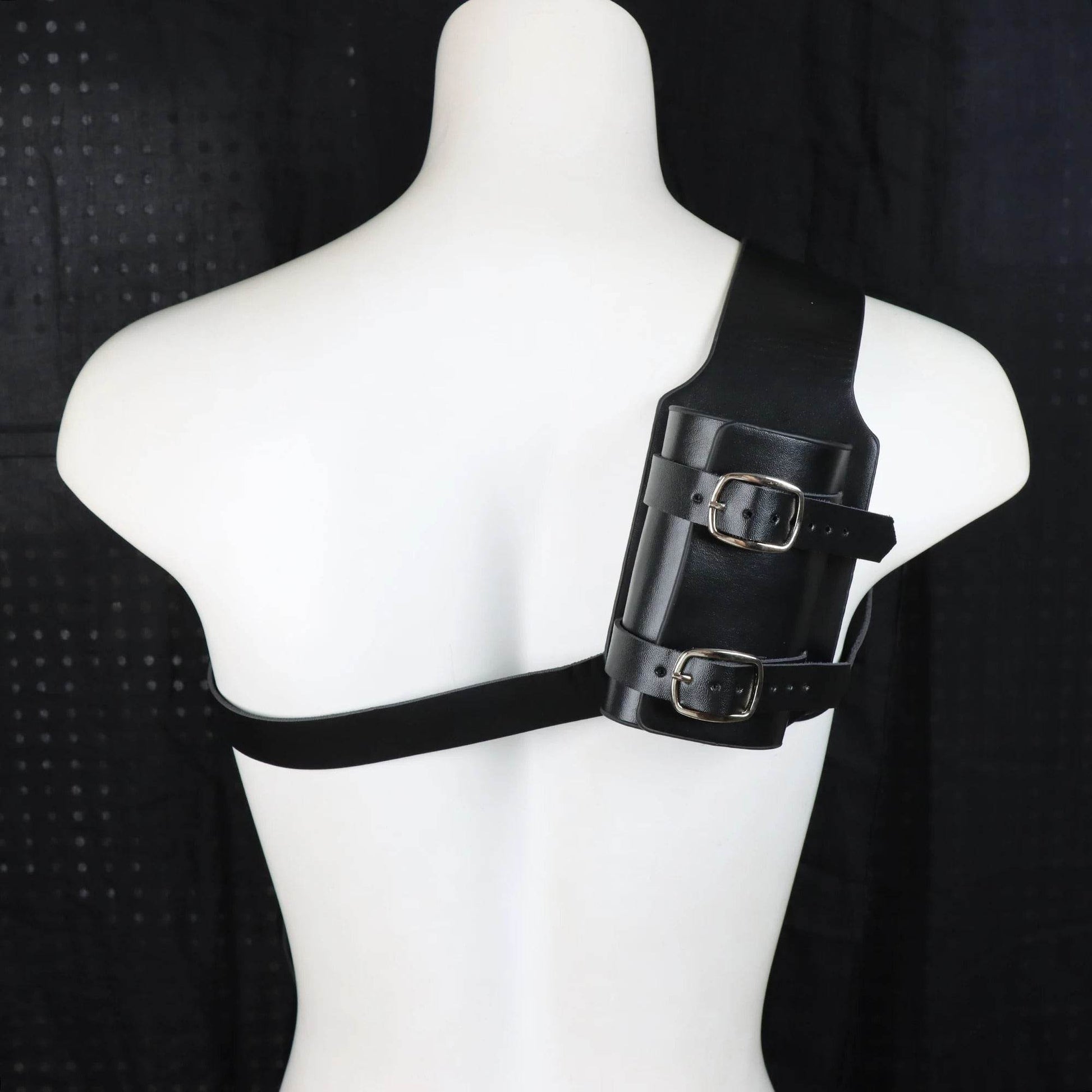 Vintage Faux Leather Cowboy Shoulder Gun Holster - Military-Outdoors.com