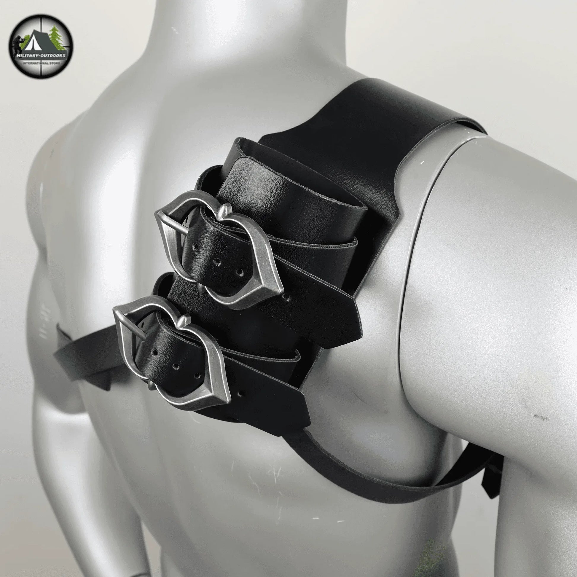 Vintage Faux Leather Cowboy Shoulder Gun Holster - Military-Outdoors.com