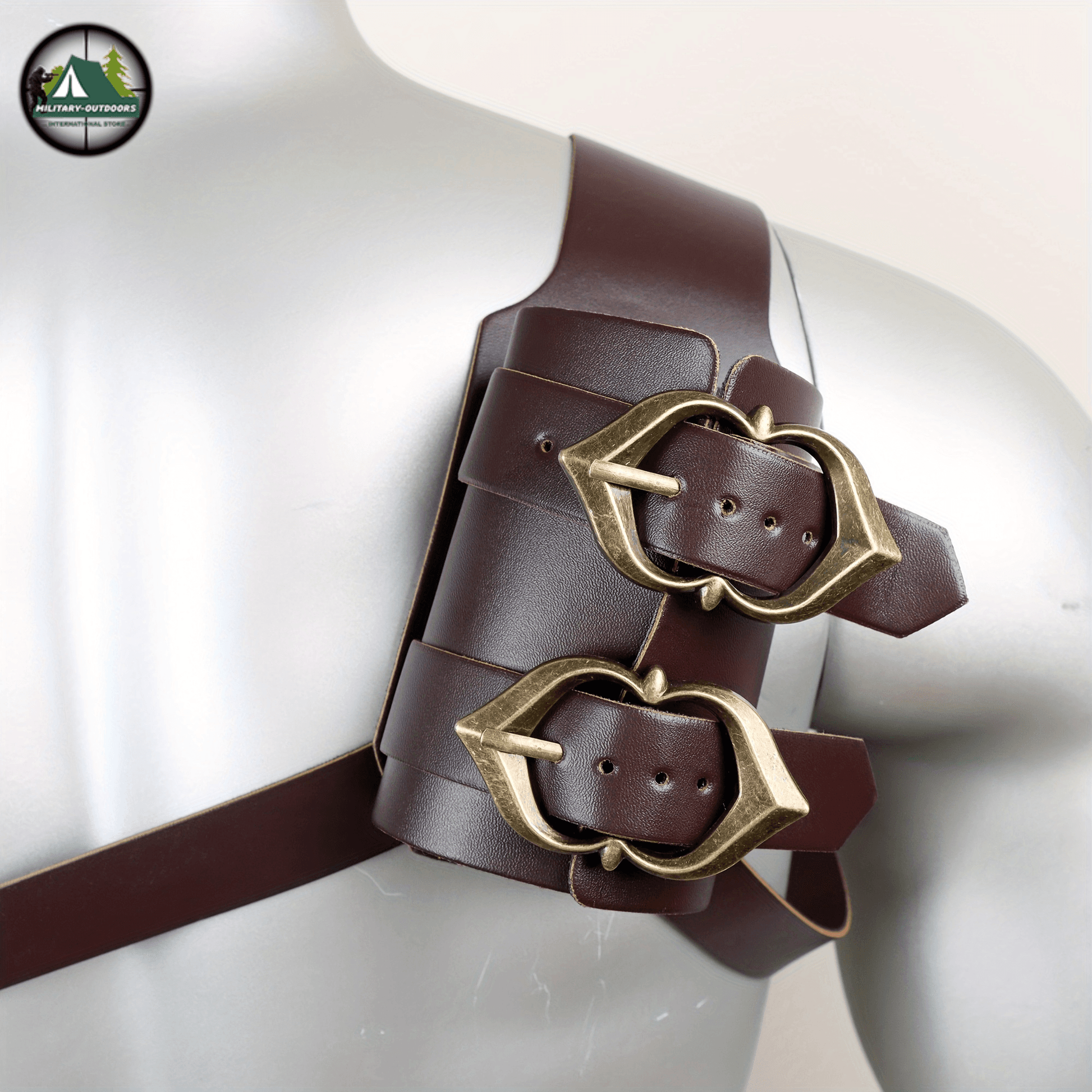 Vintage Faux Leather Cowboy Shoulder Gun Holster - Military-Outdoors.com