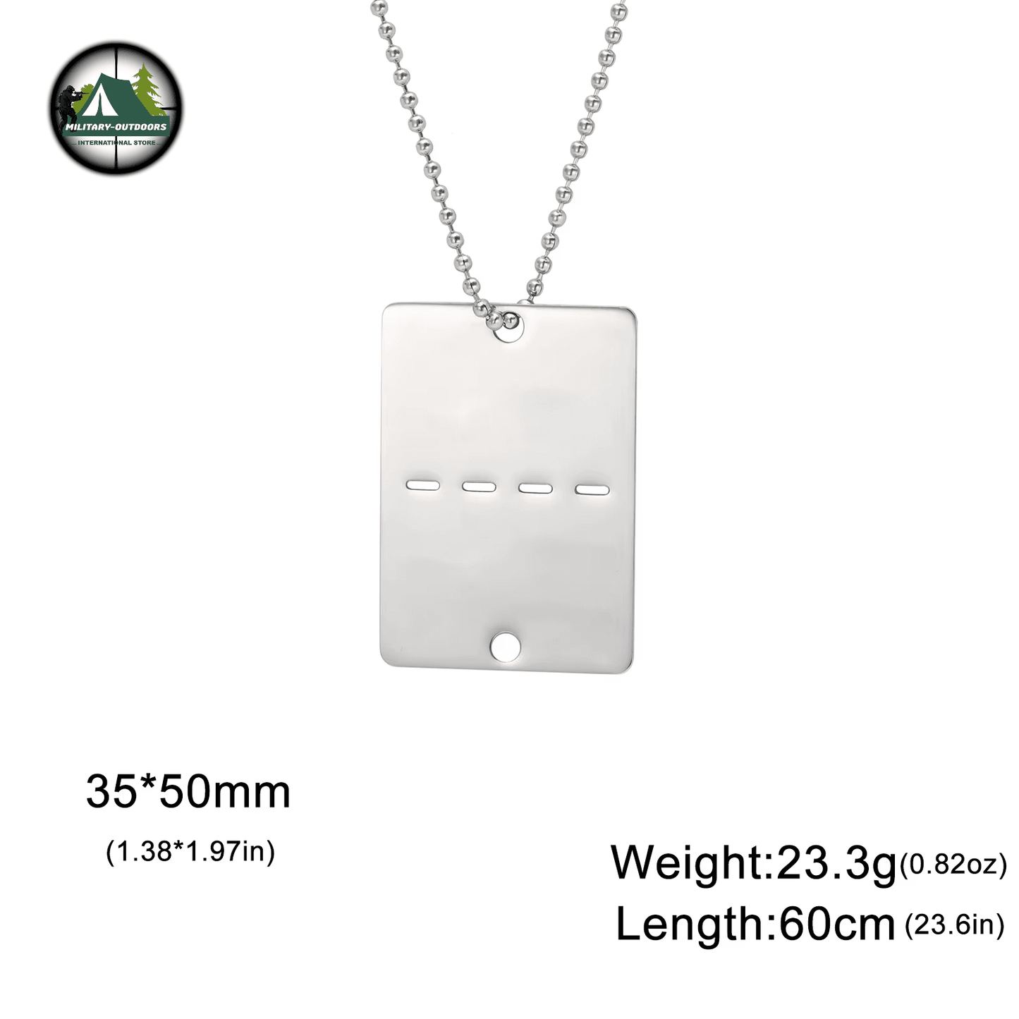 Custom Military Dog Tag Necklace by Military-Outdoors - Military-Outdoors.com