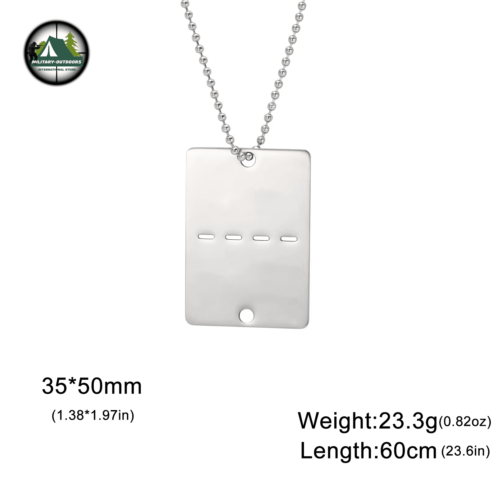 Custom Military Dog Tag Necklace by Military-Outdoors - Military-Outdoors.com