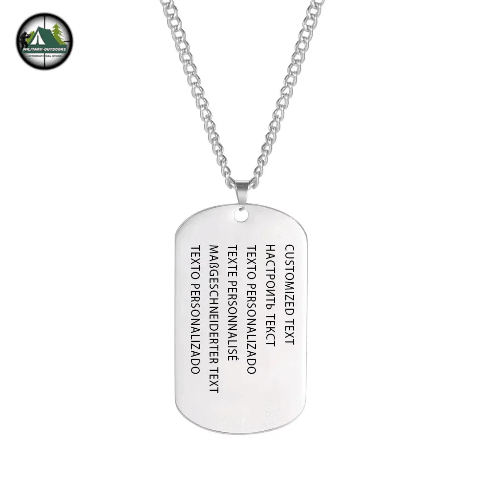 Custom Military Dog Tag Necklace by Military-Outdoors - Military-Outdoors.com