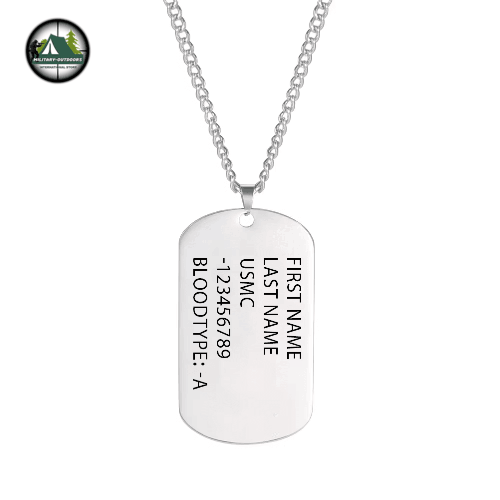 Custom Military Dog Tag Necklace by Military-Outdoors - Military-Outdoors.com