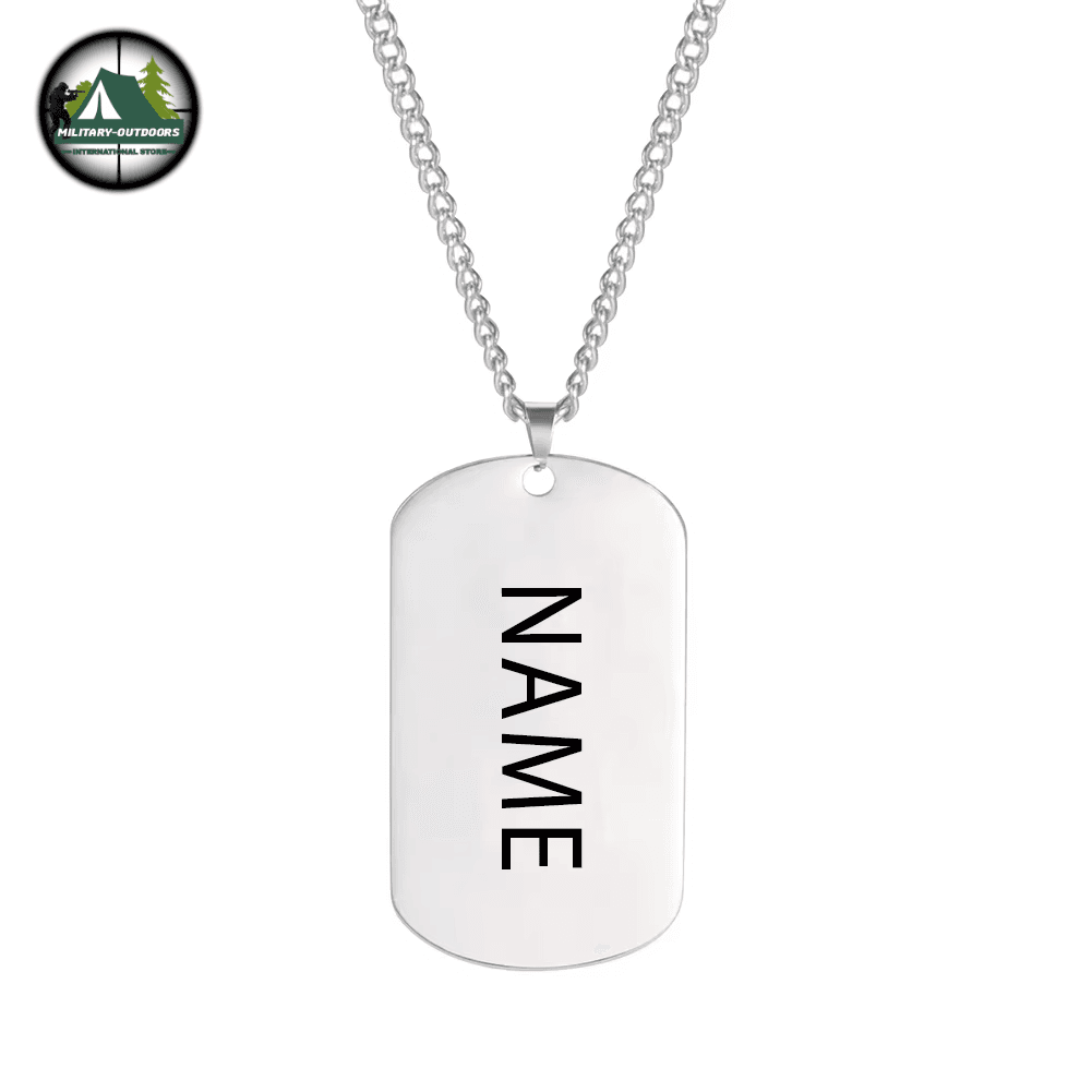 Custom Military Dog Tag Necklace by Military-Outdoors - Military-Outdoors.com