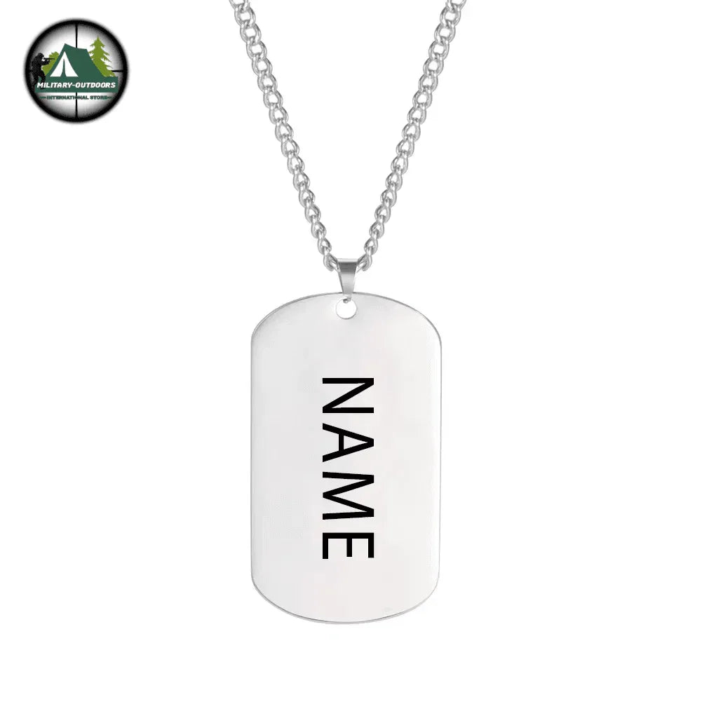 Custom Military Dog Tag Necklace by Military-Outdoors - Military-Outdoors.com