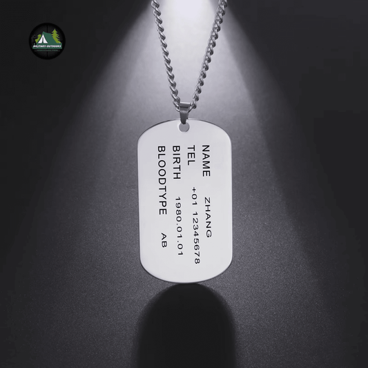Custom Military Dog Tag Necklace by Military-Outdoors - Military-Outdoors.com