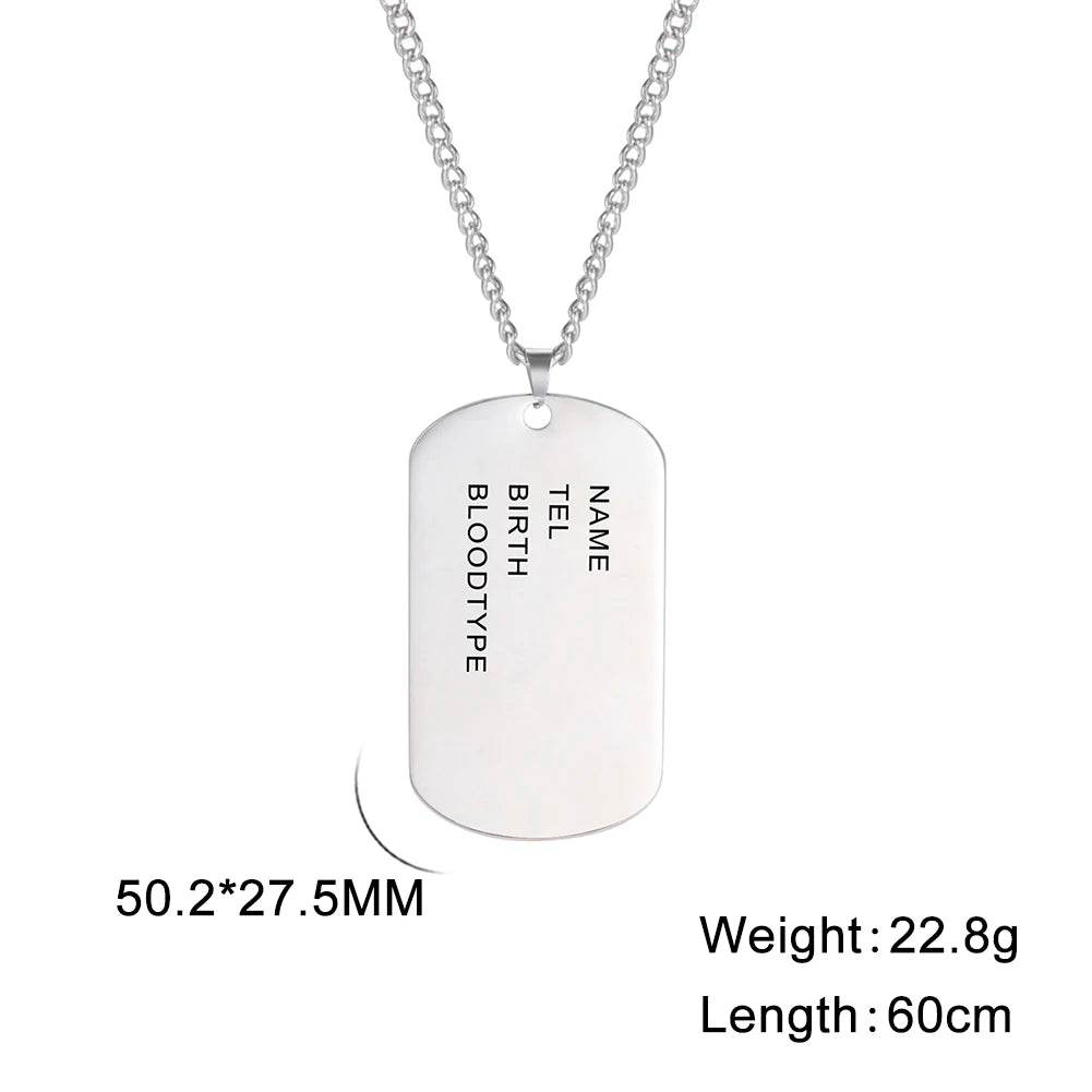 Custom Military Dog Tag Necklace by Military-Outdoors - Military-Outdoors.com