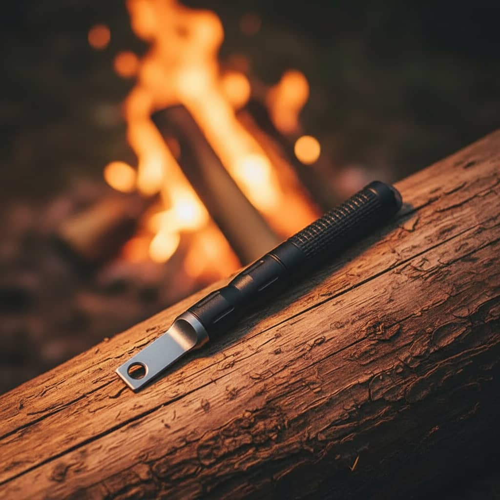 Compact emergency fire starter stick for easy ignition during camping trips and outdoor adventures