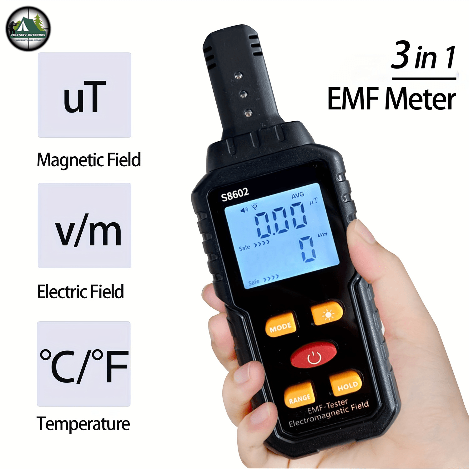 Military-Outdoors.com EMF Meter for Home Use - Radiation Tester - Military-Outdoors.com