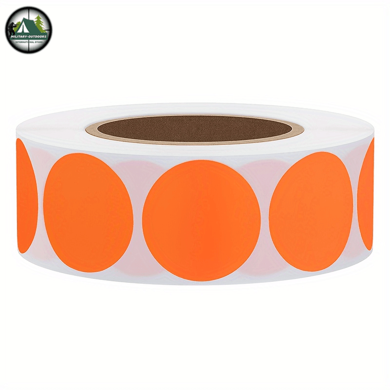 500pcs Roll 25mm Round Fluorescent Self-adhesive Labels - Military-Outdoors.com
