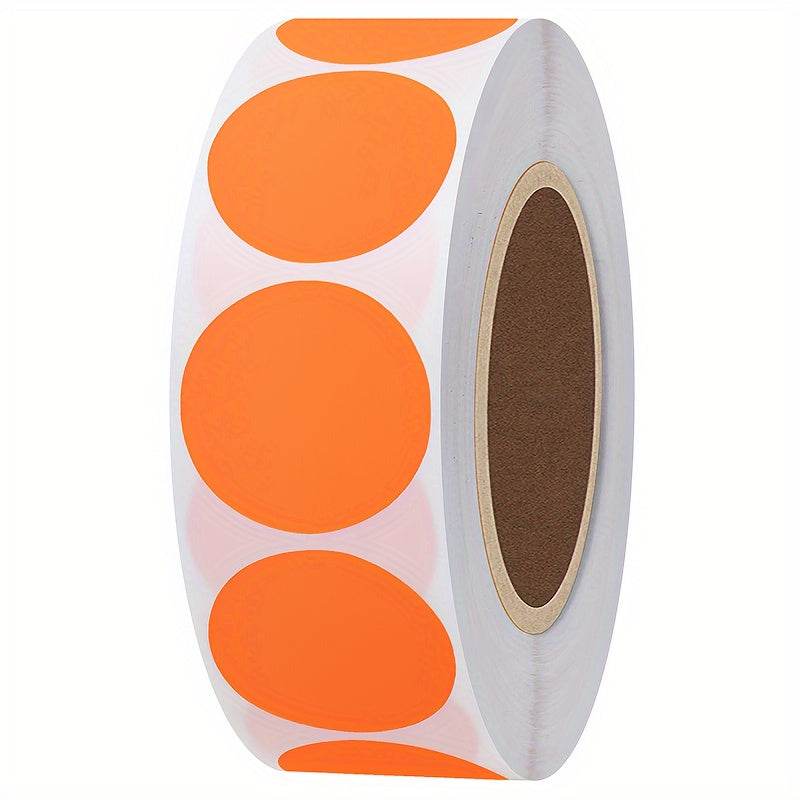 500pcs Roll 25mm Round Fluorescent Self-adhesive Labels - Military-Outdoors.com