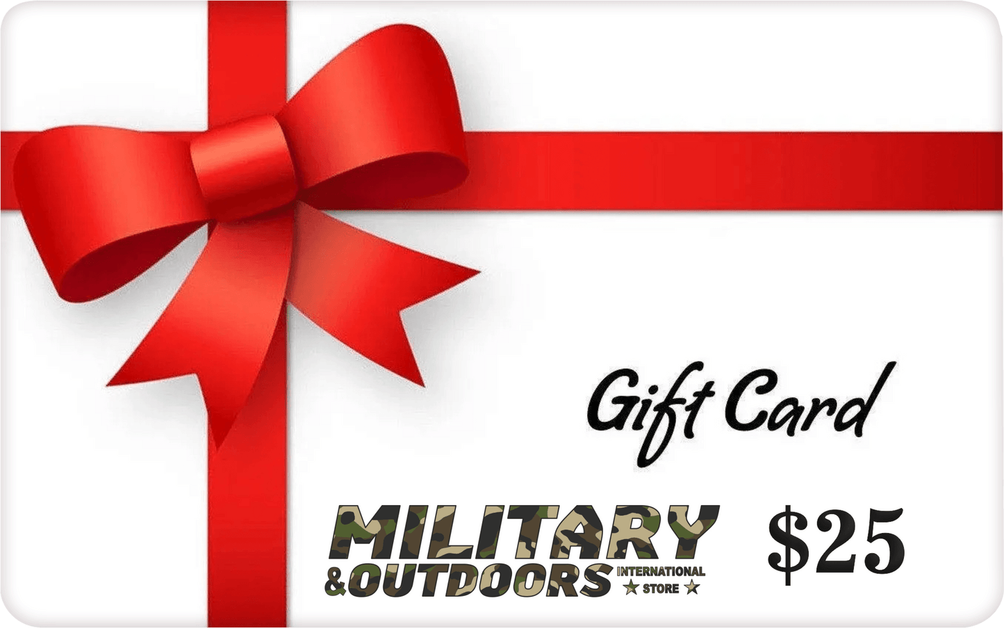 Military Outdoors Gift Card for Perfect Gift - Military-Outdoors.com