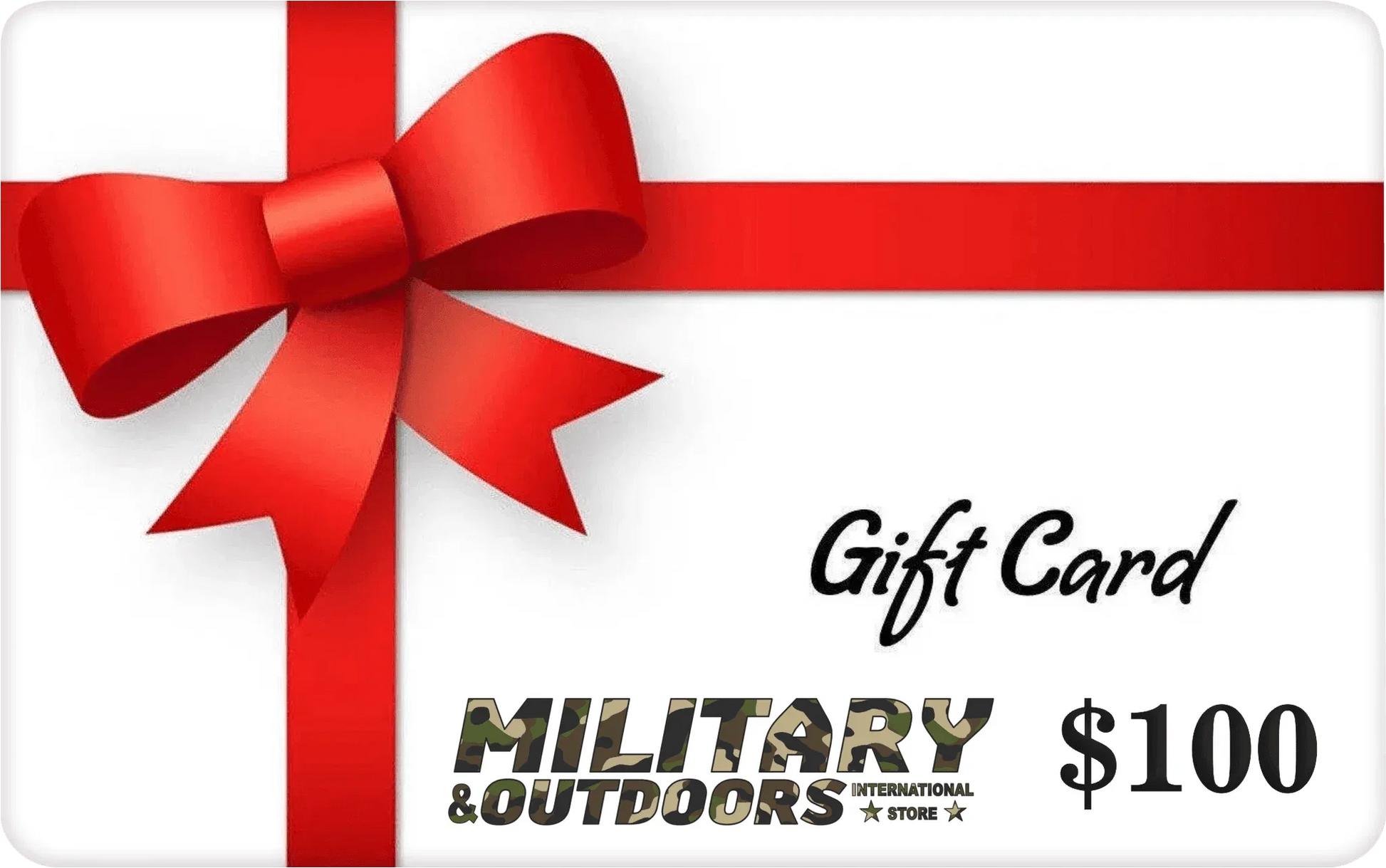 Military Outdoors Gift Card for Perfect Gift by Military-Outdoors.com