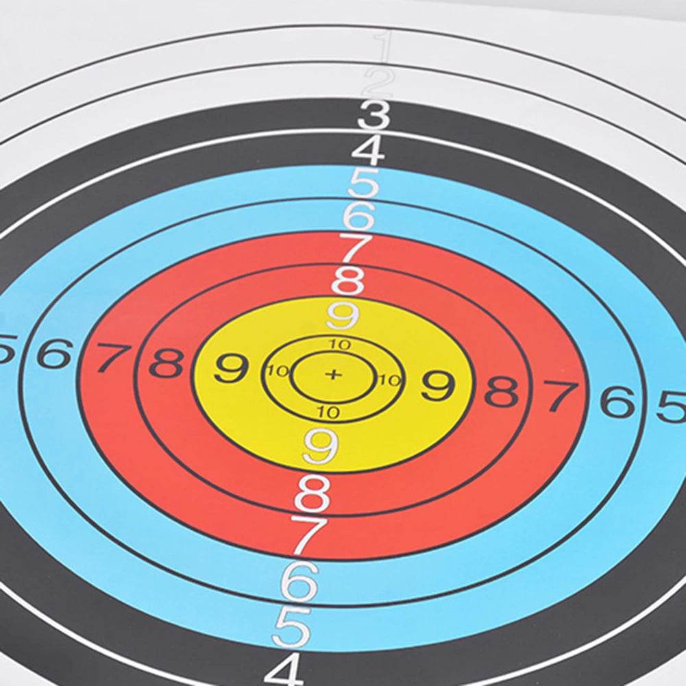 Paper shooting target with vibrant colors for training accuracy