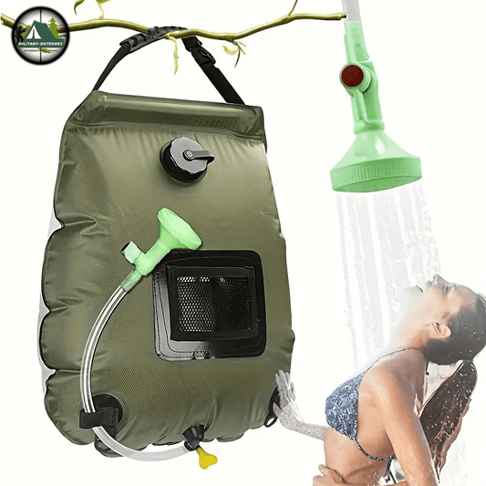 Portable Solar Shower Bag 20L With Hose - Military-Outdoors.com