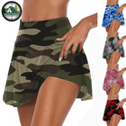 Sexy High Waist Camo Culottes - Military Outdoors Fashionable Skirt