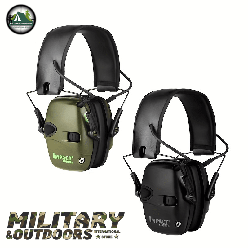 Tactical Electronic Earmuffs - Noise Reduction - Military-Outdoors.com