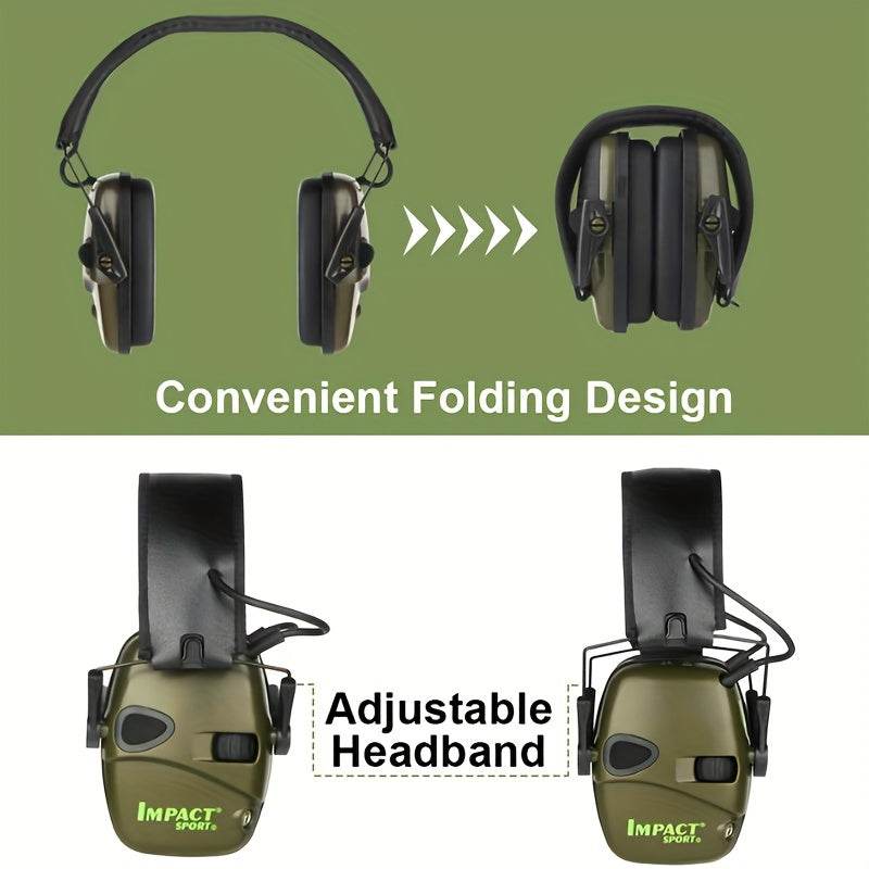 Tactical Electronic Earmuffs - Noise Reduction - Military-Outdoors.com