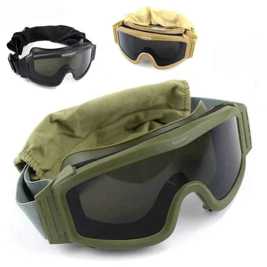 Military Shooting Sunglasses With 3 Lenses - Military-Outdoors.com