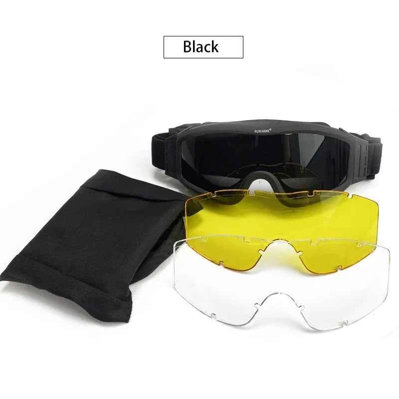 Military Shooting Sunglasses With 3 Lenses - Military-Outdoors.com