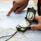 Authentic Military Compass - Metal Sighting Compass for Hiking & Survival