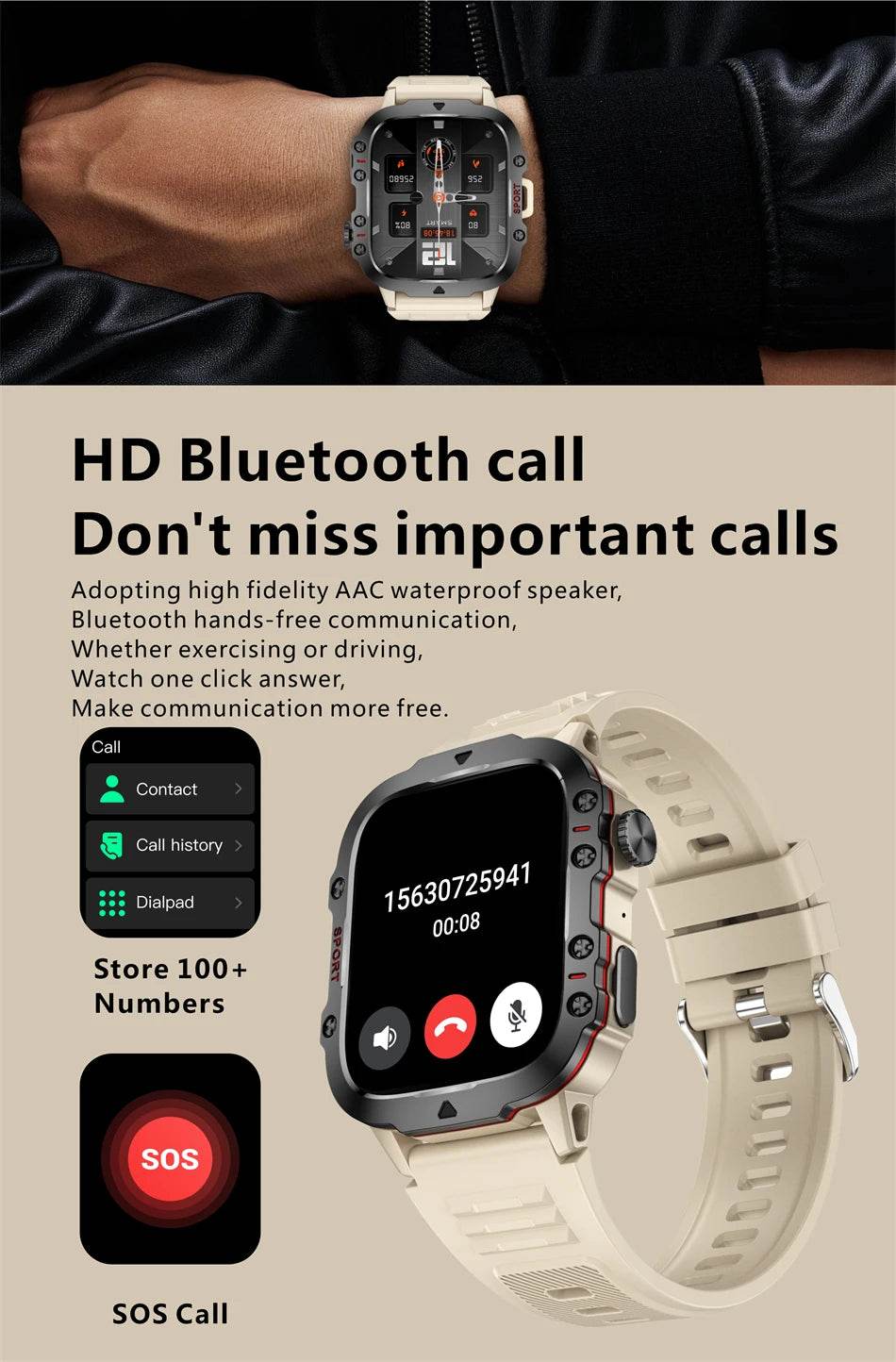 Military GPS Smart Watch With Health Monitor - Military-Outdoors.com