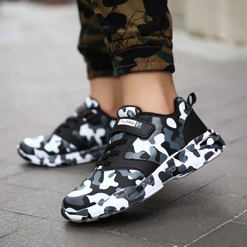 Military Style Kids Sneakers - Camo Fashion Footwear - Military-Outdoors.com