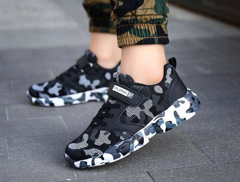 Military Style Kids Sneakers - Camo Fashion Footwear - Military-Outdoors.com