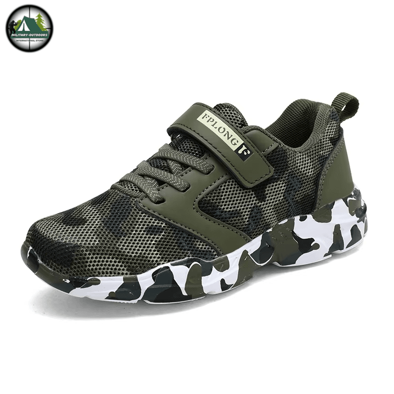 Military Style Kids Sneakers - Camo Fashion Footwear - Military-Outdoors.com