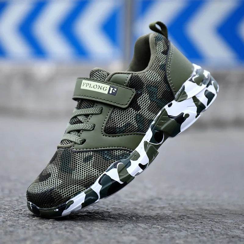 Military Style Kids Sneakers - Camo Fashion Footwear - Military-Outdoors.com