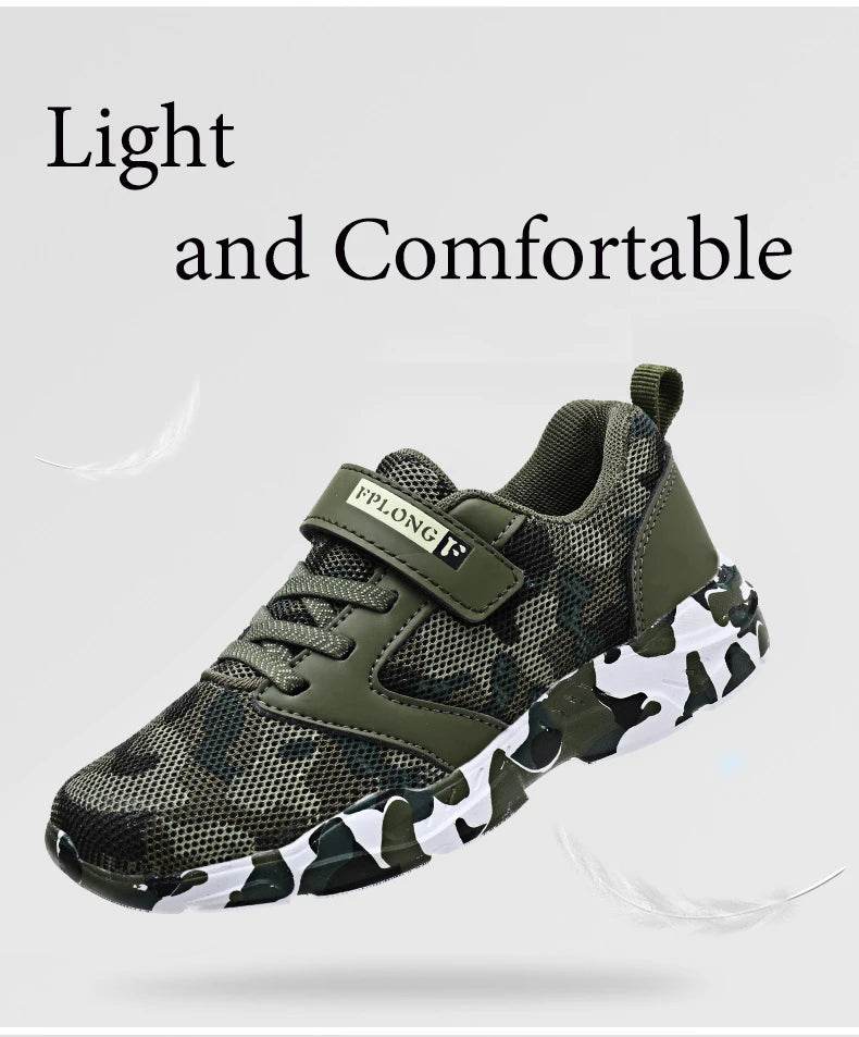 Military Style Kids Sneakers - Camo Fashion Footwear - Military-Outdoors.com