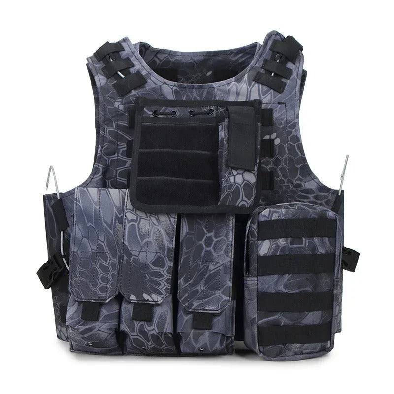 Black python Military Tactical Vest for Outdoor Adventures Military-Outdoors.com