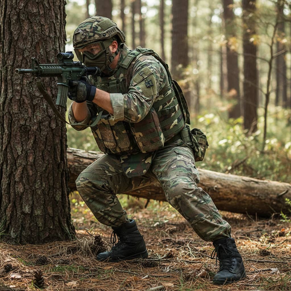 Woodland camo Military Tactical Vest for Outdoor Adventures Military-Outdoors.com