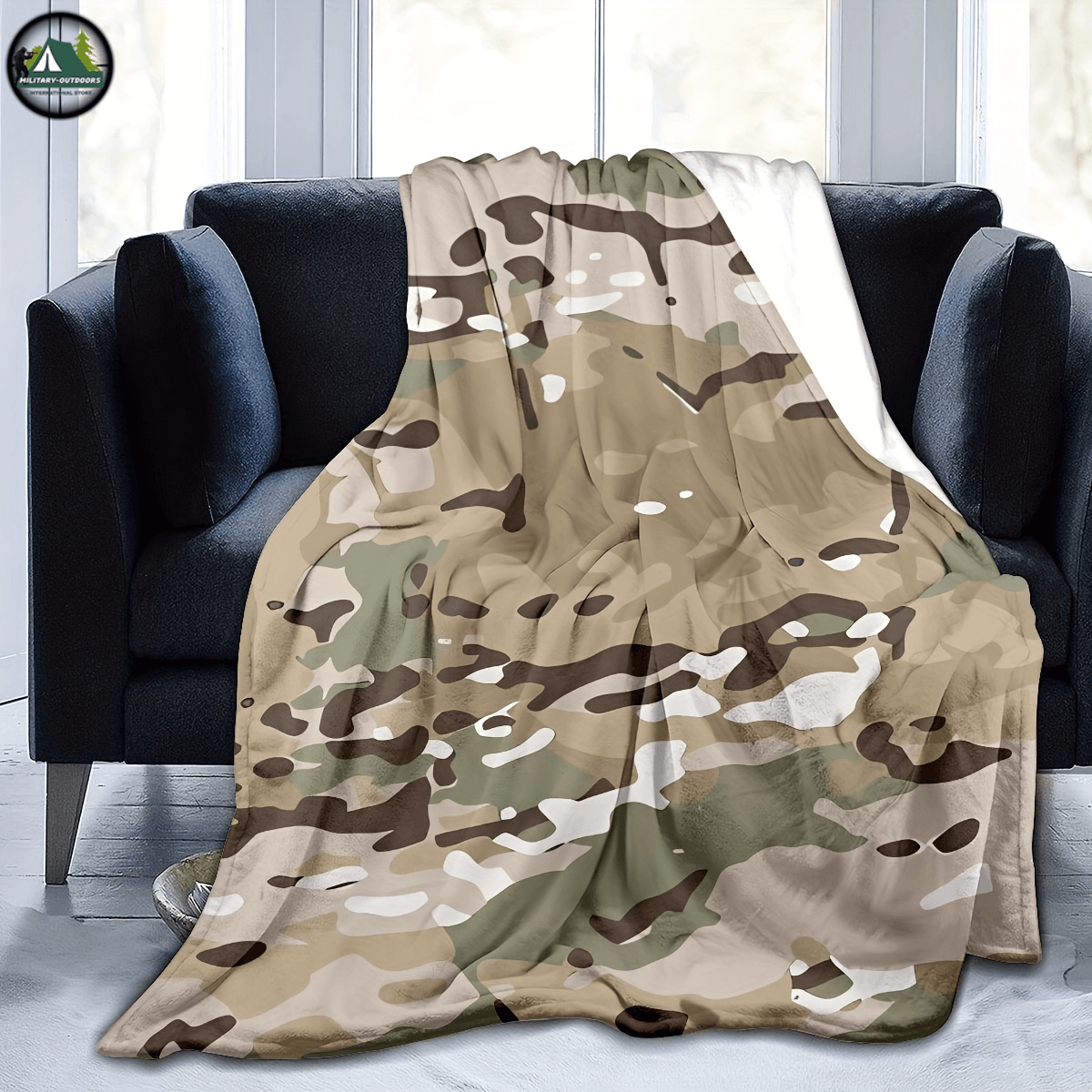 Military-Outdoors Camouflage Flannel Blanket - Military-Outdoors.com