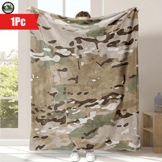Military-Outdoors Camouflage Flannel Blanket - Military-Outdoors.com