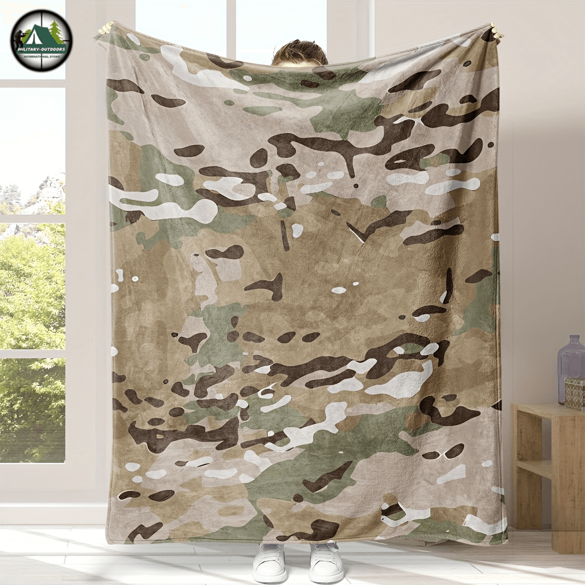 Military-Outdoors Camouflage Flannel Blanket - Military-Outdoors.com