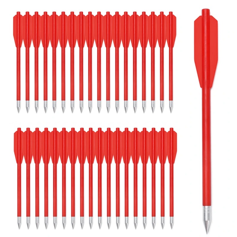 Set of red mini crossbow bolts for accurate shooting and performance