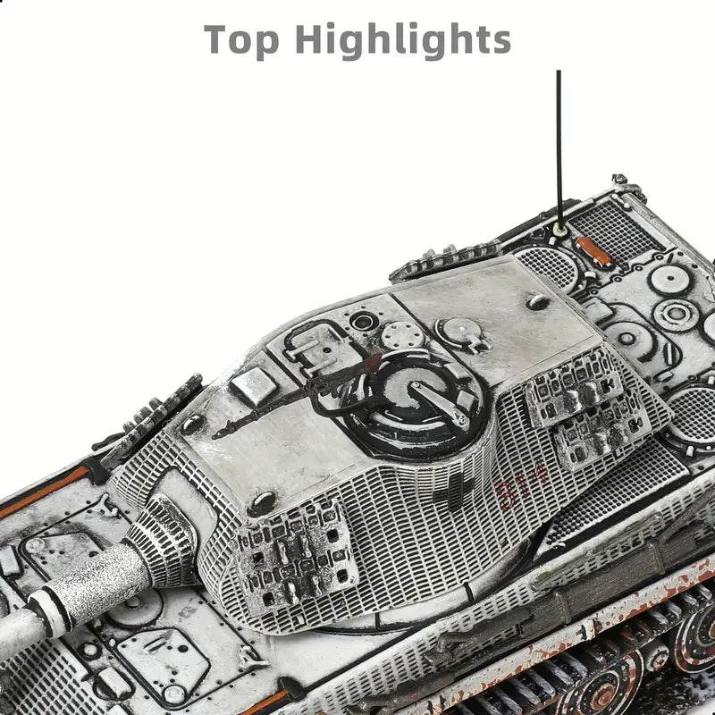 German Tiger II model kit with detailed features for scale modeling enthusiasts