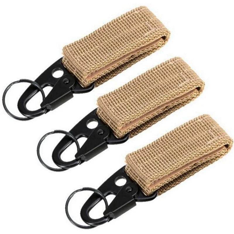Molle Waist pouch in tan with hook for secure attachment