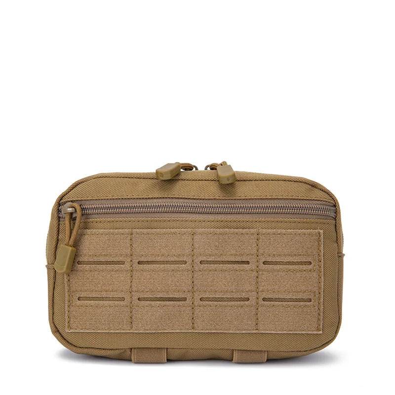 Molle Waist pouch in tan color, ideal for tactical gear organization