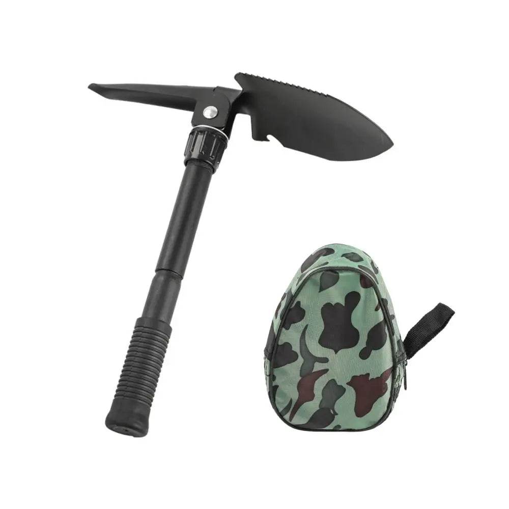 Multifunction Folding Shovel With Built-in Compass - Military-Outdoors.com