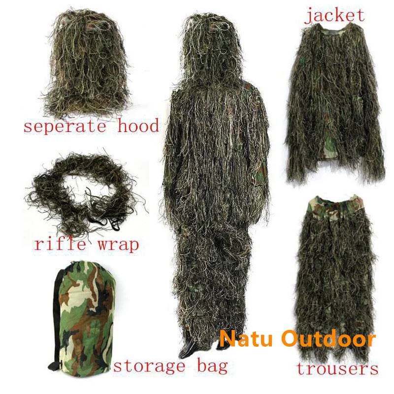 Adult and Kids Tactical Camouflage Ghillie Suit - Military-Outdoors.com