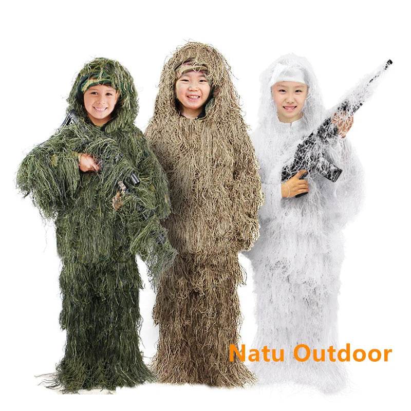 Adult and Kids Tactical Camouflage Ghillie Suit - Military-Outdoors.com