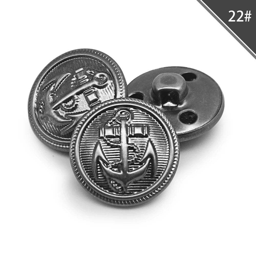 German Kriegsmarine Buttons in black, perfect for uniform replication